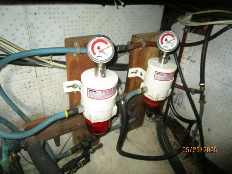 36' Kadey-Krogen Racor fuel filters