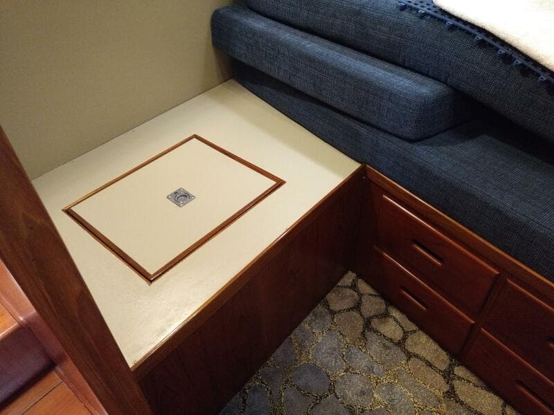 36' Grand Banks guest stateroom freezer