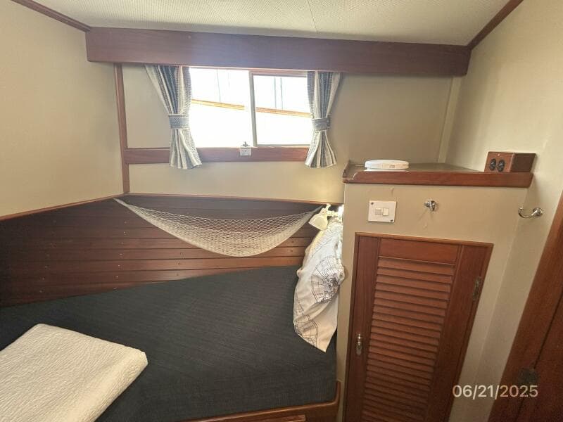 36' Grand Banks master stateroom starboard