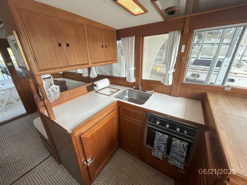 36' Grand Banks galley2