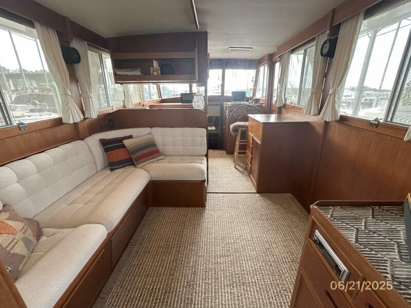 36' Grand Banks salon forward