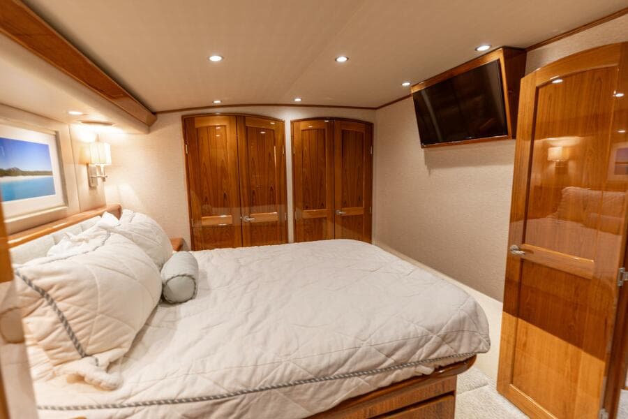 2015 Viking 62 Convertible- Gas Money- Master Stateroom