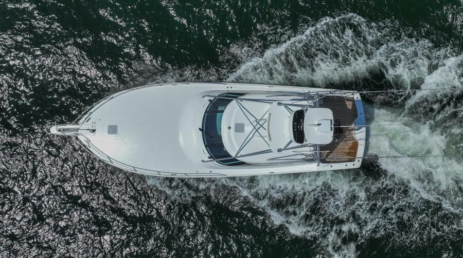 2016 Viking 52 Sport Tower- CONTAGIOUS HABIT- Aerial