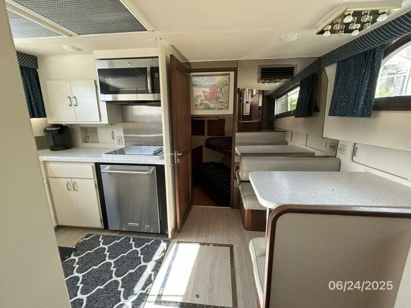 63' Hatteras galley forward
