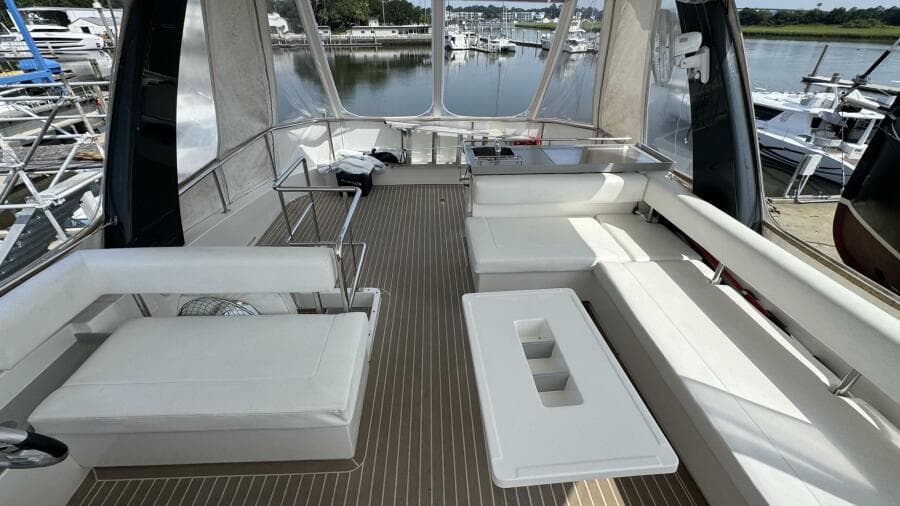 2018 Leopard Power Cat Flybridge facing aft