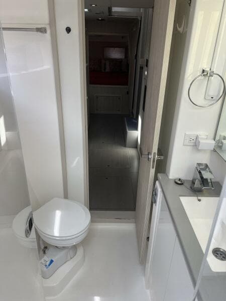 2018 Leopard Power Cat Starboard Side Forward Head