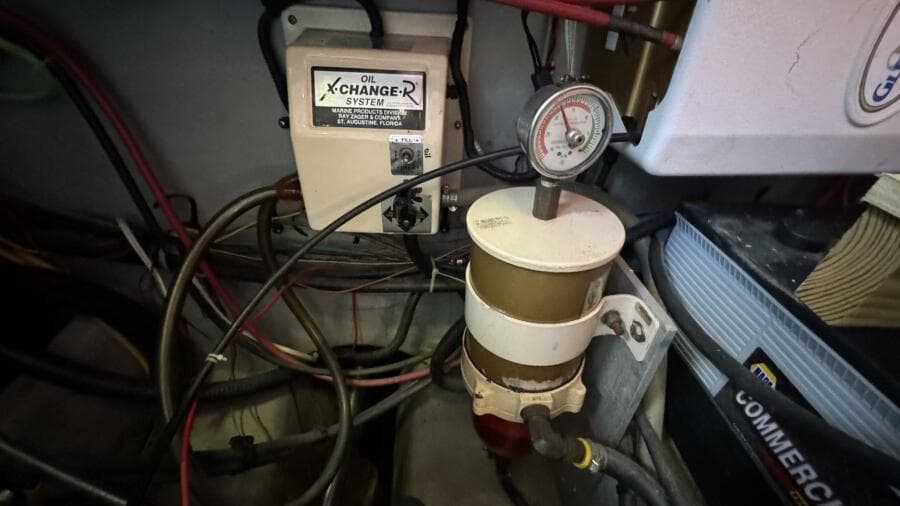 1999 Mainship 350 Engine Room