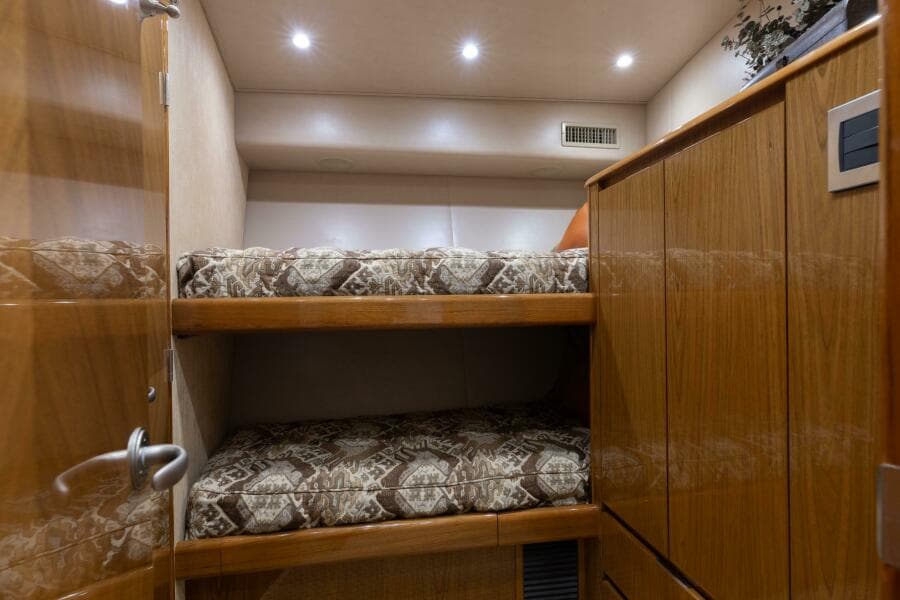 Upper and Lower Guest Stateroom Bunks