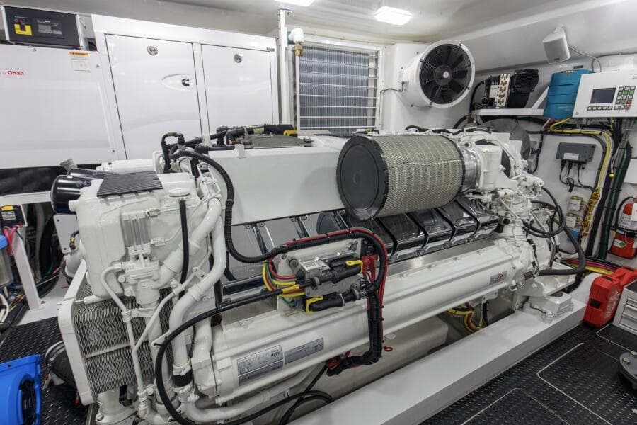 2016 92 Viking Enclosed Bridge Touche Engine Room (6)