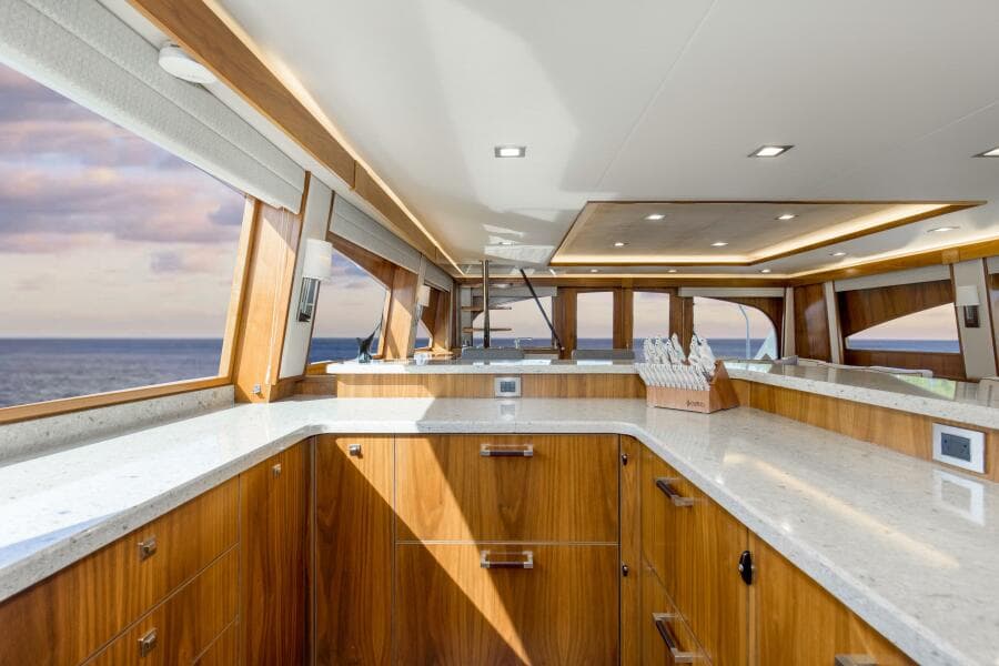 2016 92 Viking Enclosed Bridge Touche Galley (1)
