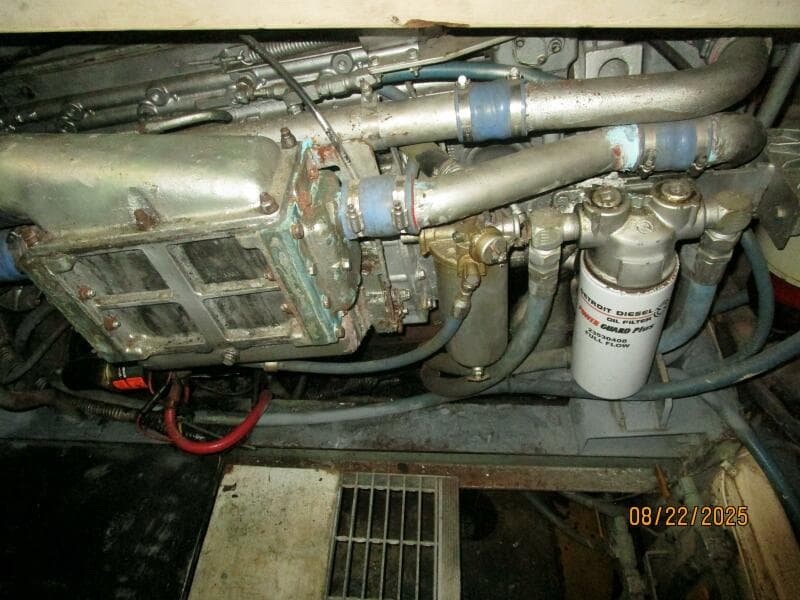 44' Viking starboard main engine