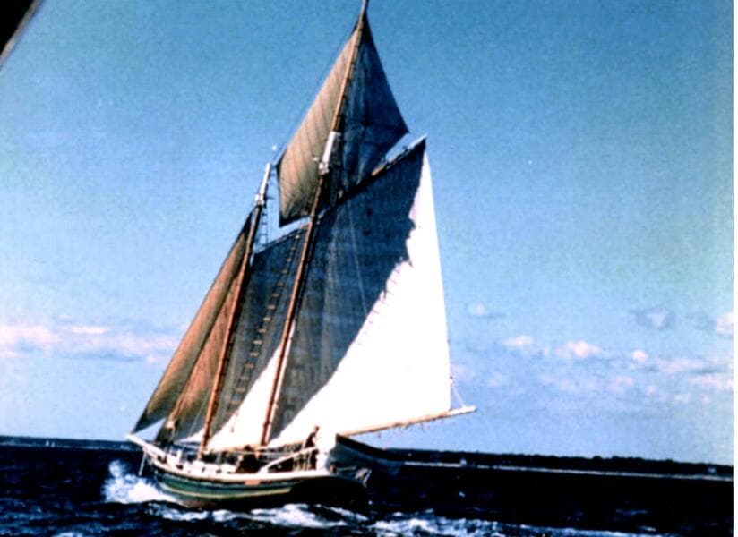  40' Tops'l Schr Gallant all (old canvas) sails