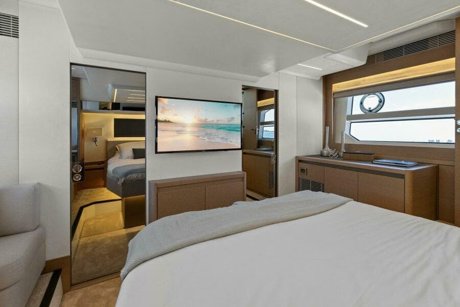 2022 59 Prestige Flybridge - How Sweet It Its - Master Stateroom