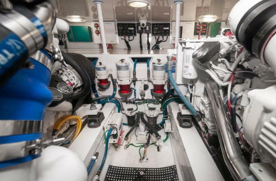 2012 Viking 42 Convertible  Engine Room