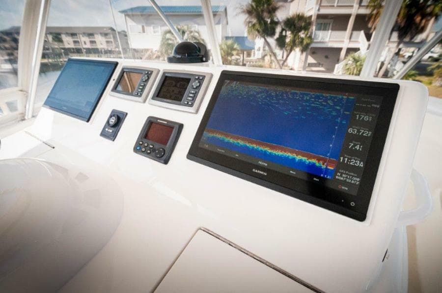 2012 Viking 42 Convertible  Helm 6