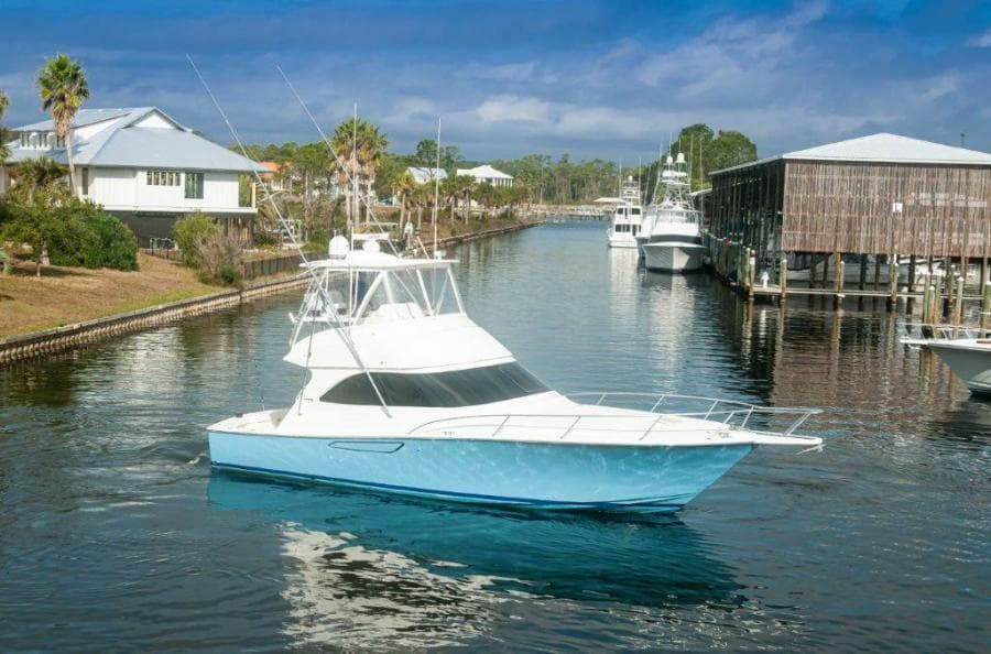 2012 Viking 42 Convertible  Stbd Profile 2
