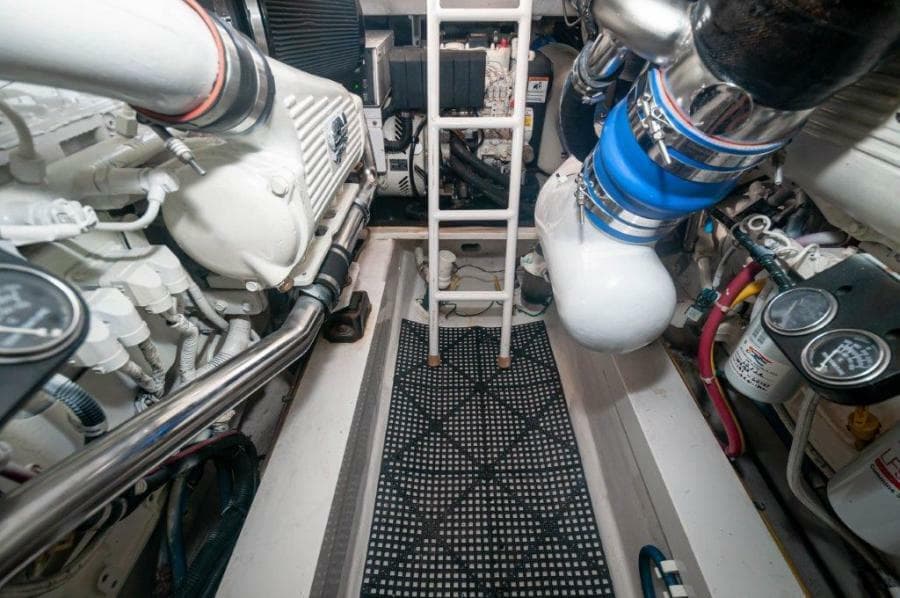 2012 Viking 42 Convertible  Engine Room 2