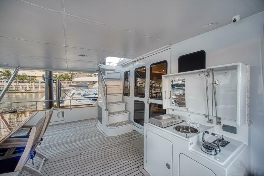 Cockpit Controls, Sink and Electric Grill