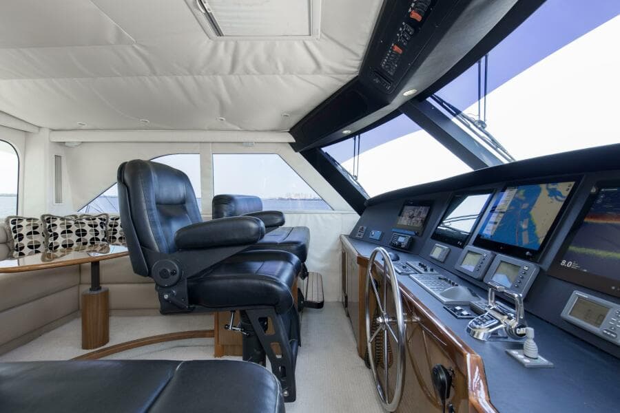 2007 64 Viking Enclosed Bridge Reel Blues Bridge (4)