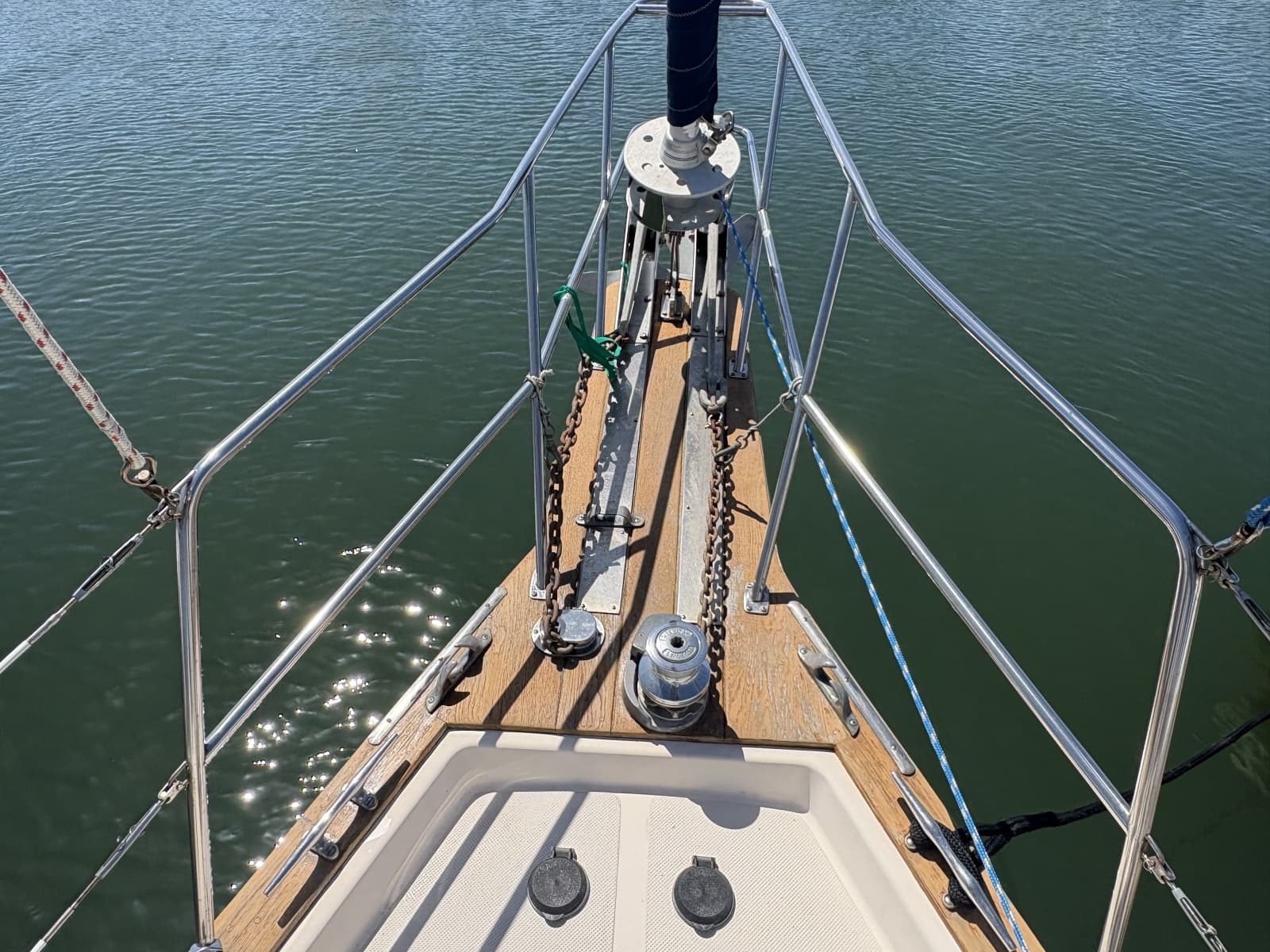 Windlass and two anchors