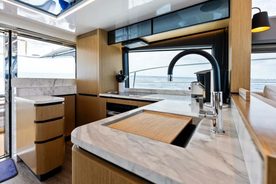 GALLEY LOOKING TO PORT