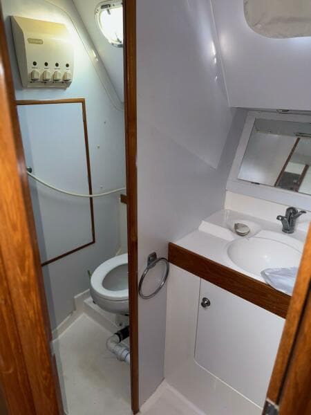 head, vanity and shower