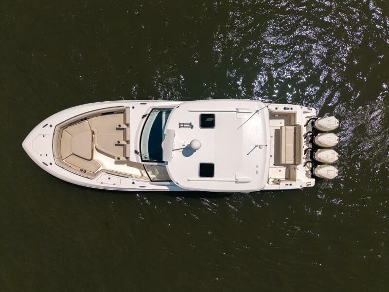Boston Whaler 380 Realm- Aerial View