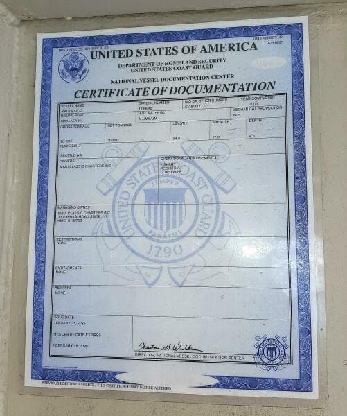 2003 Aluminum Cruiser COMMERCIAL PASSENGER VESSEL