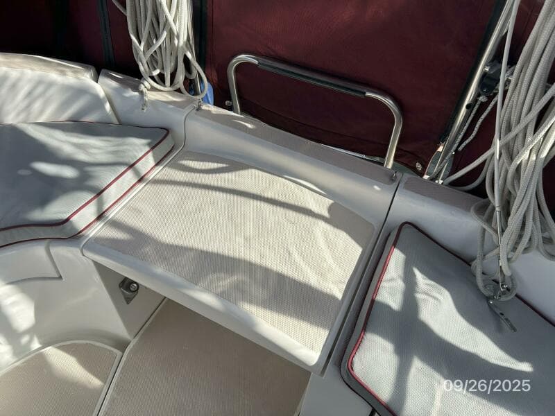 37' Hunter transom pass-thru