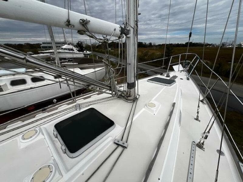Starboard side deck