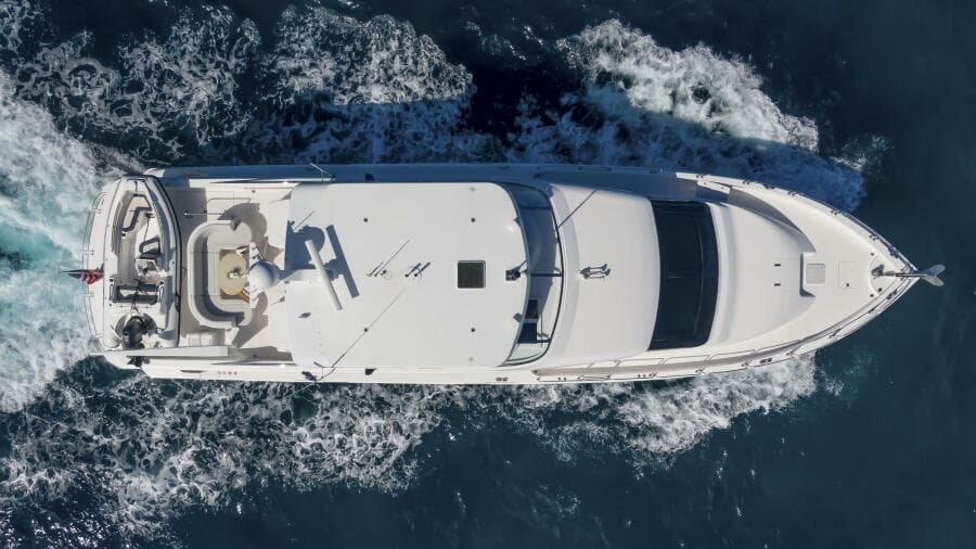 Hatteras 80 Gallopin- Aerial Profile