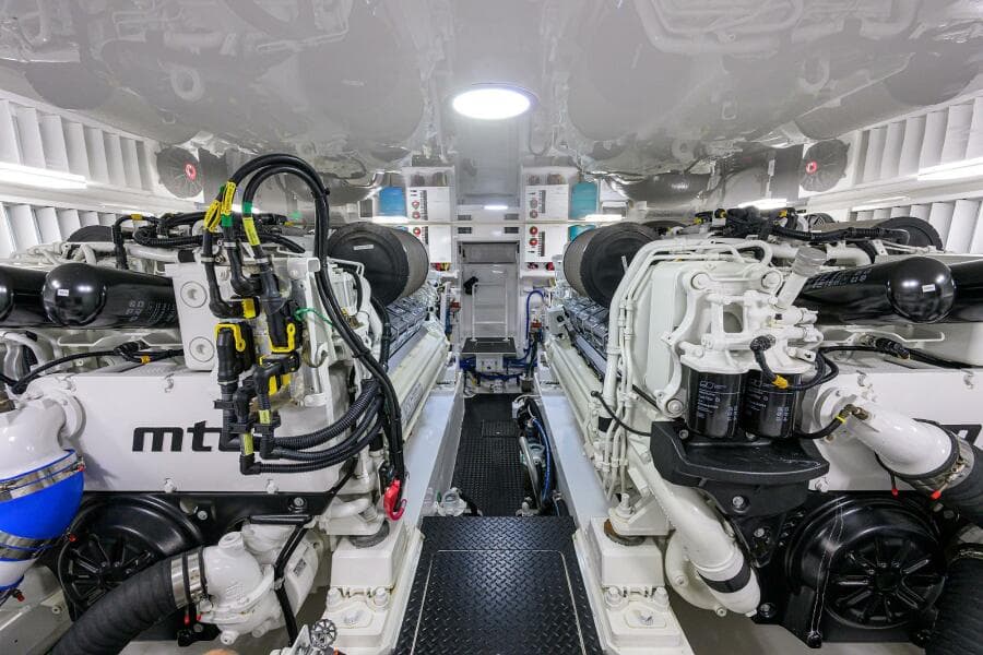 2023 Viking 64 Convertible - Engine Room