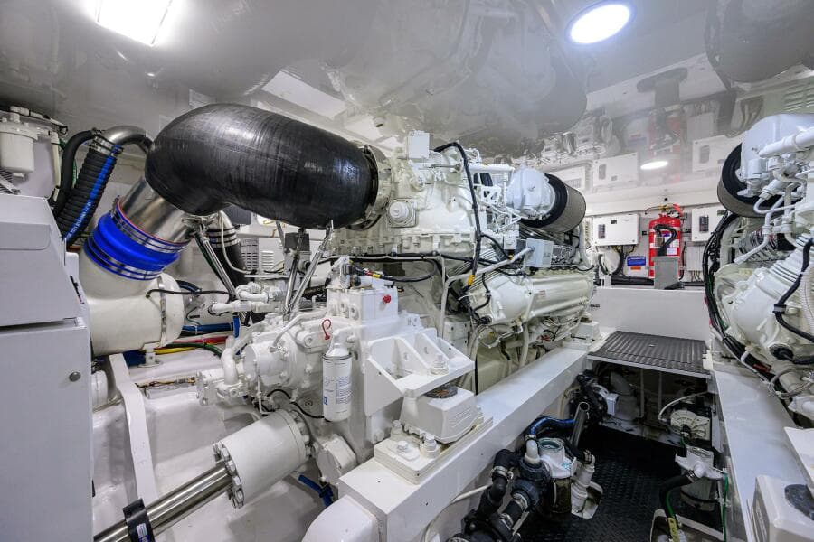 2023 Viking 64 Convertible - Engine Room