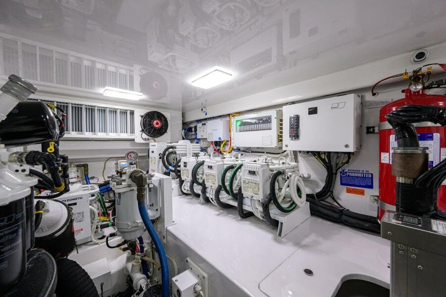 2023 Viking 64 Convertible - Engine Room