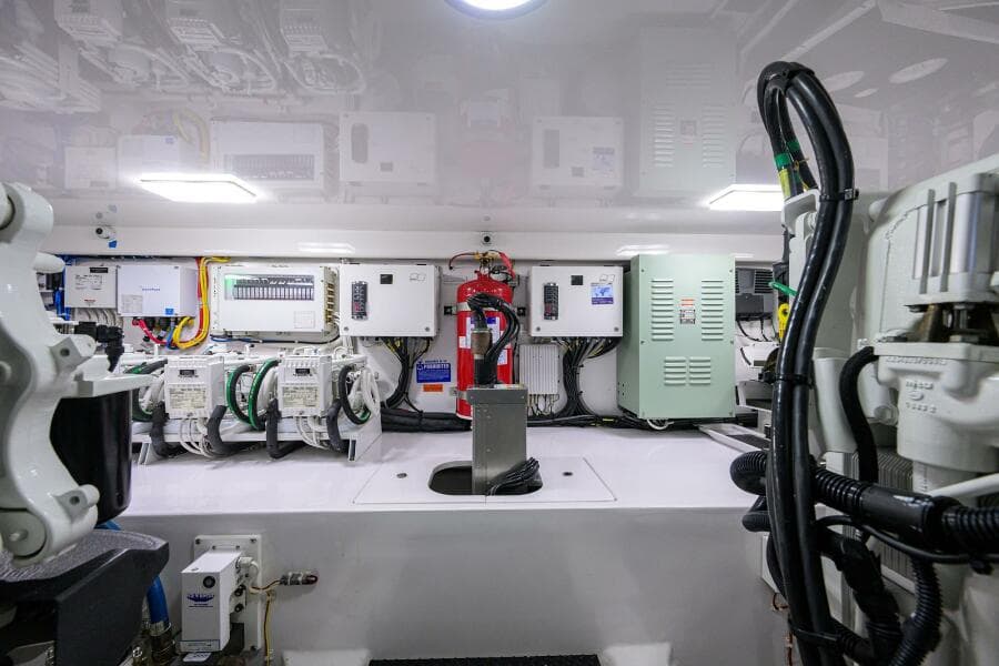 2023 Viking 64 Convertible - Engine Room