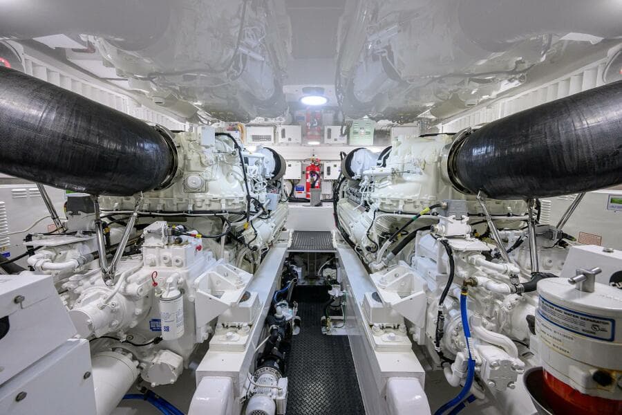2023 Viking 64 Convertible - Engine Room