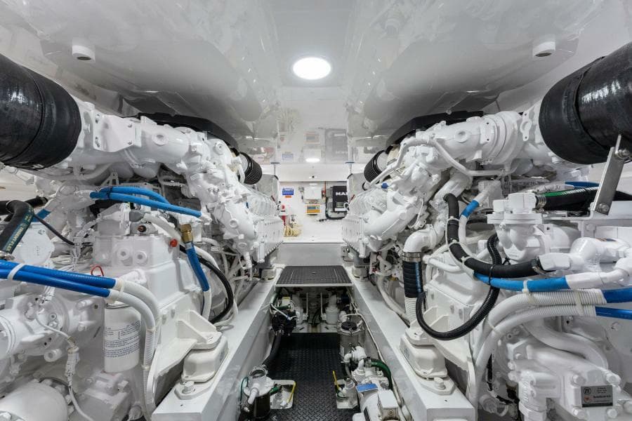 2021 Viking 54 Convertible HAMMERHEADS Engine Room