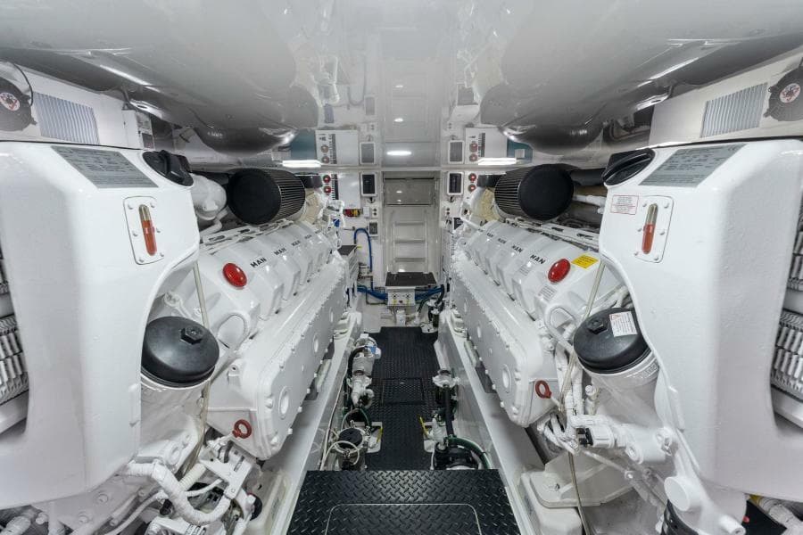 2021 Viking 54 Convertible HAMMERHEADS Engine Room