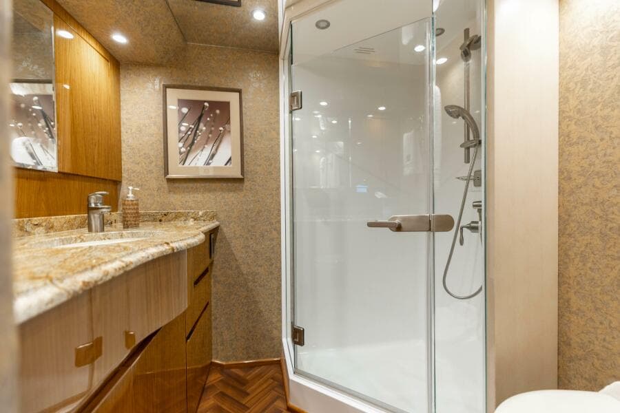 2013 Viking 76 Convertible- REEL FIRE- Master Stateroom Head