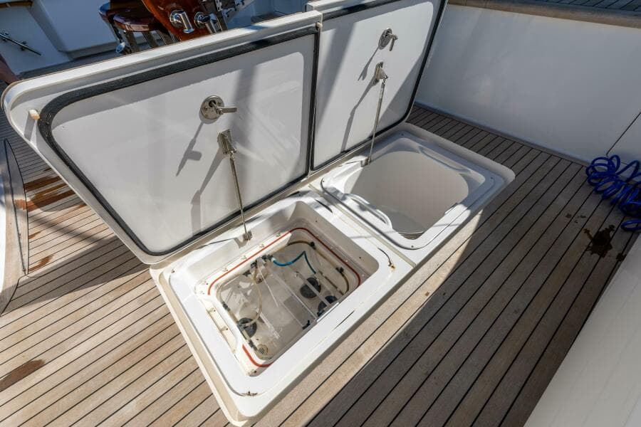 2013 Viking 76 Convertible- REEL FIRE- Cockpit Storage
