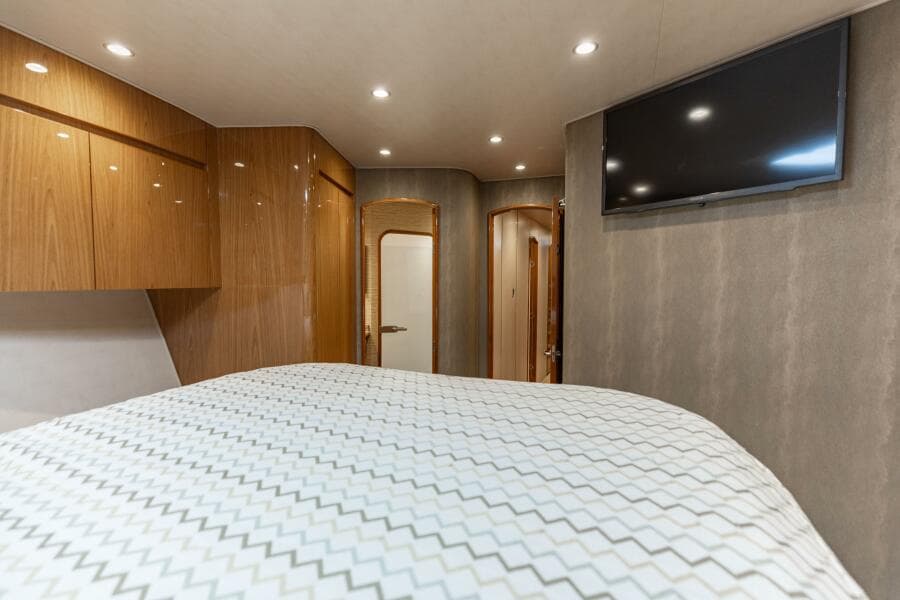 2013 Viking 76 Convertible- REEL FIRE- Forward VIP Stateroom