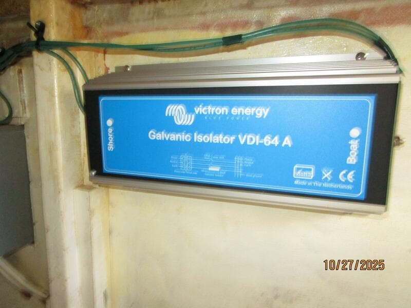 38' Marine Trader galvanic isolator