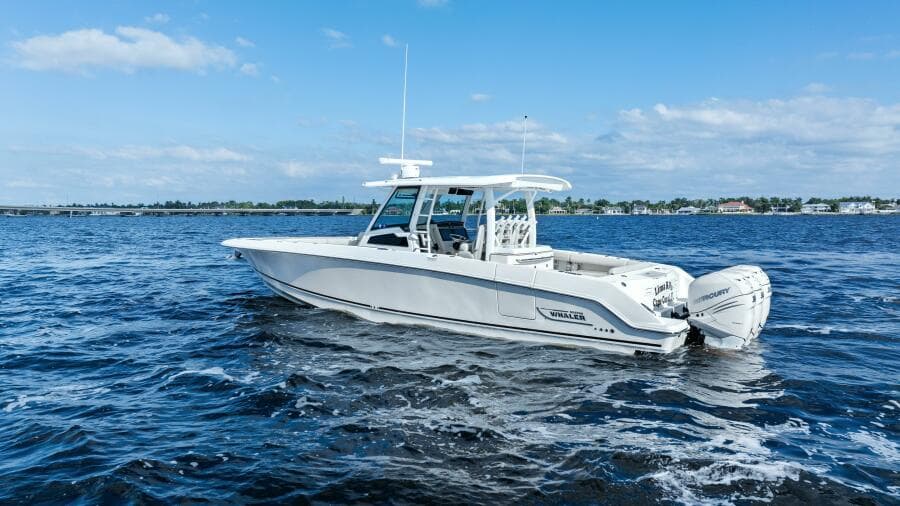2019 Boston Whaler 380 Outrage 'Lima Kilo' - Profile Port