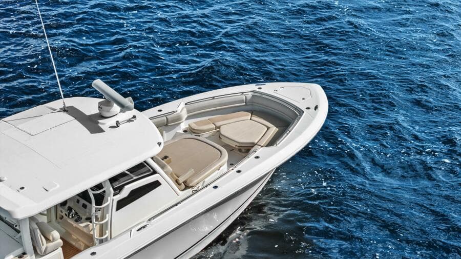 2019 Boston Whaler 380 Outrage 'Lima Kilo' - Profile Bow