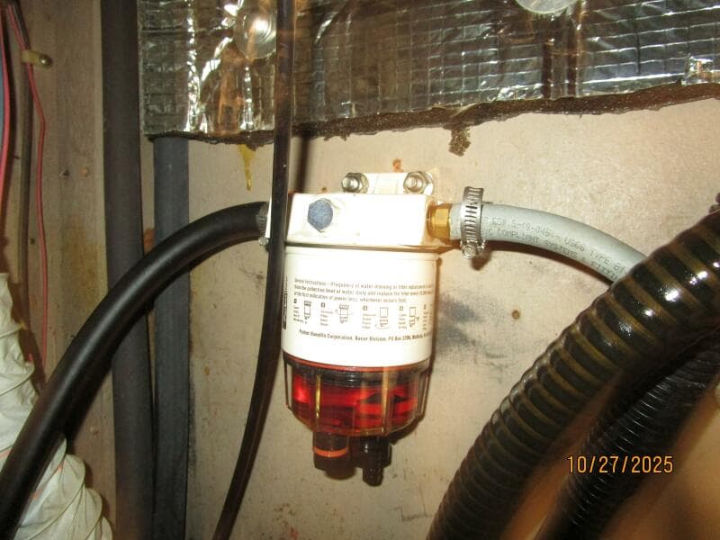 36' S2 auxiliary Racor fuel filter