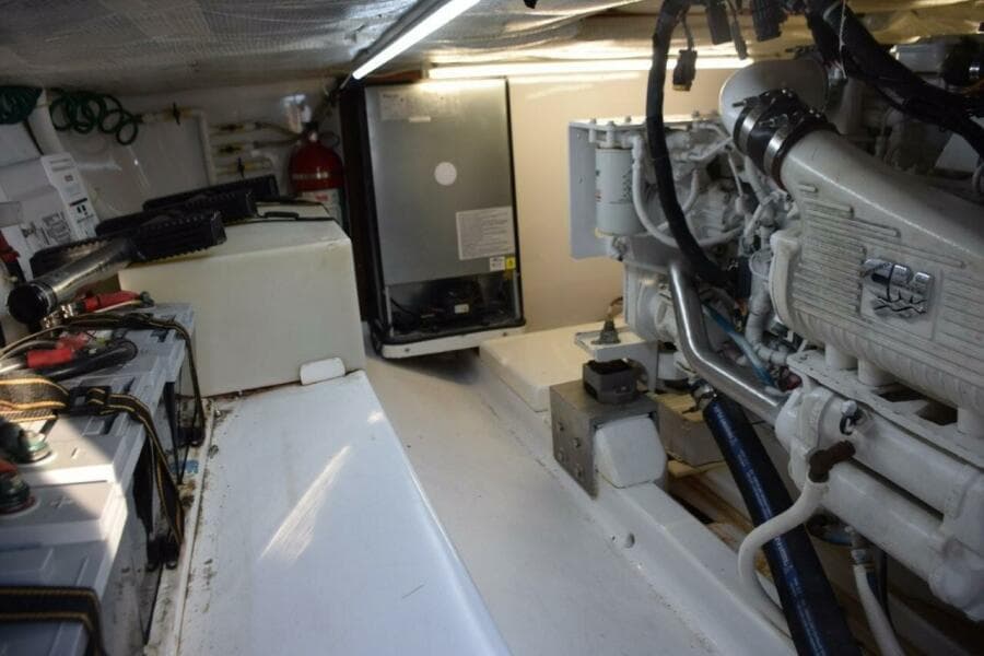 Batteries To Portside And Water Tank