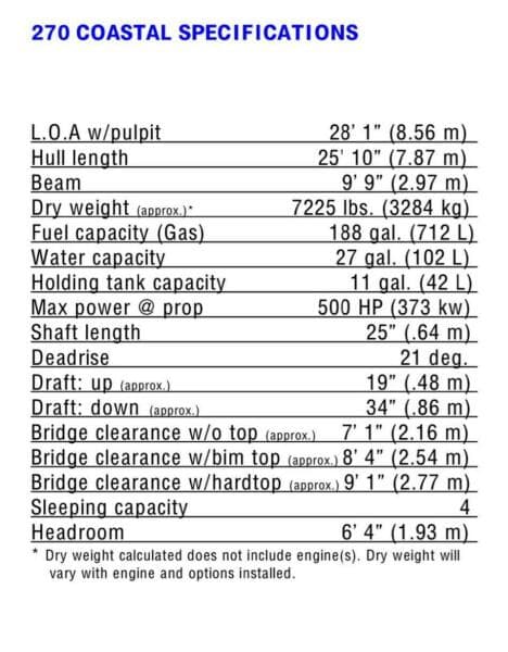 2008 Wellcraft 270 Coastal O/B