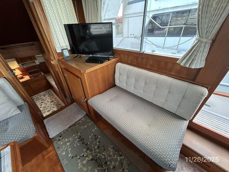 42' Grand Banks salon port aft