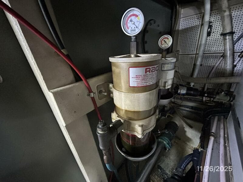 42' Grand Banks starboard Racor fuel filter