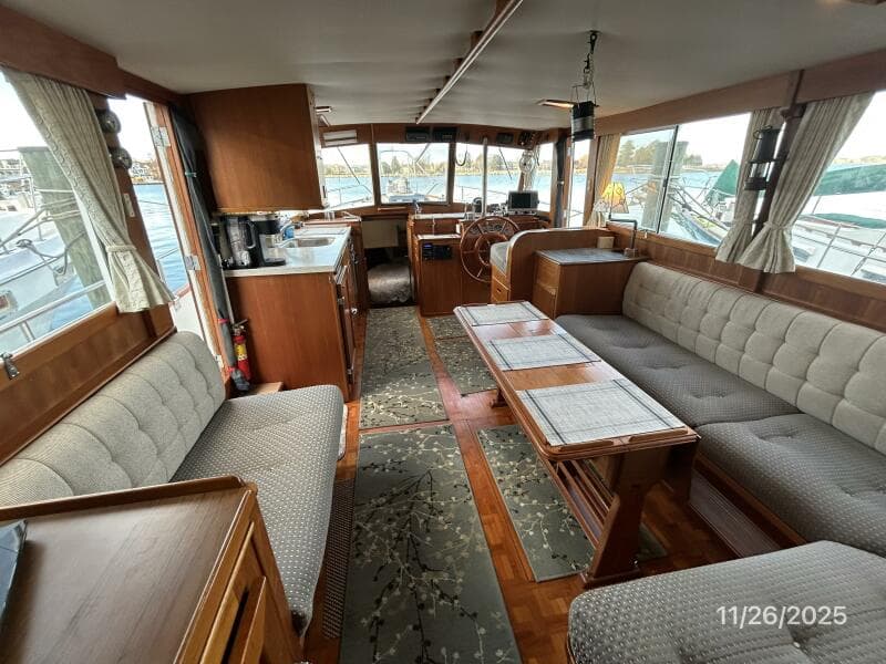 42' Grand Banks salon forward